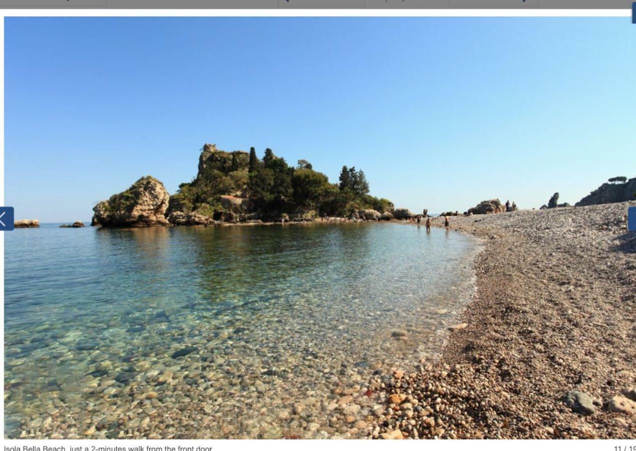 Luxury Apartment And Charm Sea View Isola Bella Taormina Exterior photo